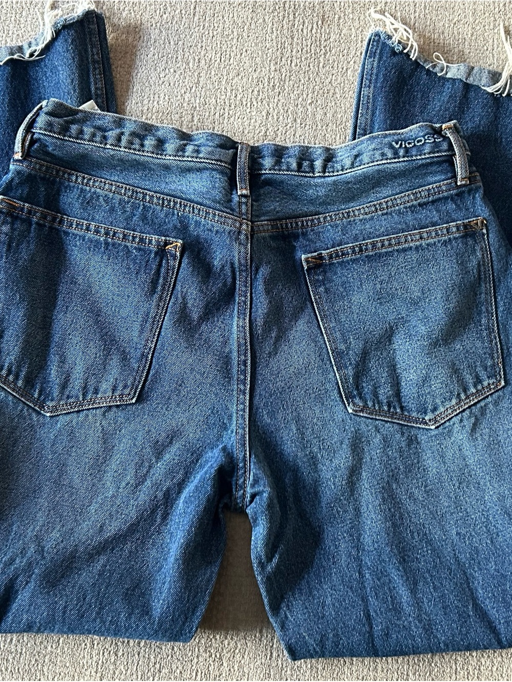 Vigoss Classic Straight-Leg Blue Denim Jeans